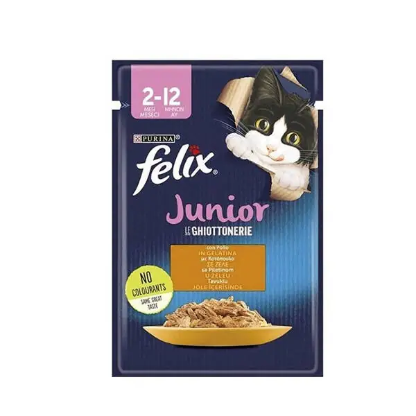 Felix Tavuk Etli Yavru Yaş Kedi Maması 85 gr - 1