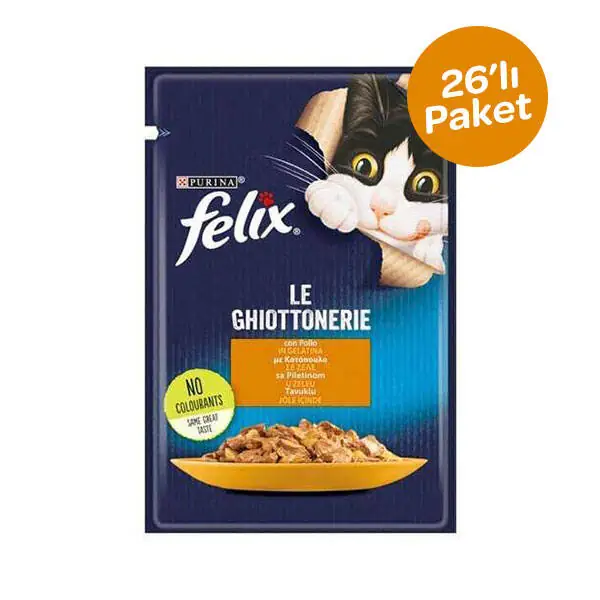 Felix Tavuklu Yaş Kedi Maması 85 gr x 26 - 1