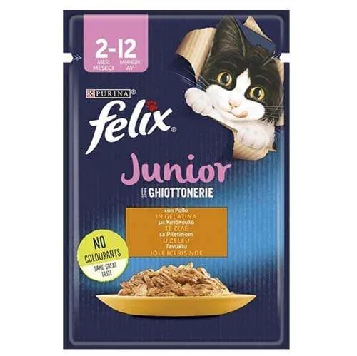 Felix Tavuk Etli Yavru Yaş Kedi Maması 85 Gr - 1