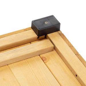 Ferplast Baita 120 Ahşap Köpek Kulübesi – 118×65×73 cm İç Ölçüler - Büyük Irklar İçin Dayanıklı Kulübe