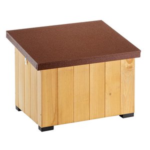 Ferplast Baita 60 Ahşap Köpek Kulübesi – 59×39,5×39 cm İç Ölçüler - Küçük/Orta Irklar İçin Dayanıklı Kulübe - 6