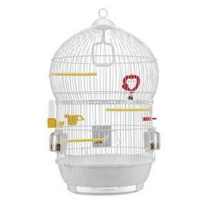 Ferplast Bali Beyaz Kuş Kafesi –  Kanarya & Muhabbet Kuşu İçin 43,5 × 68,5 cm
