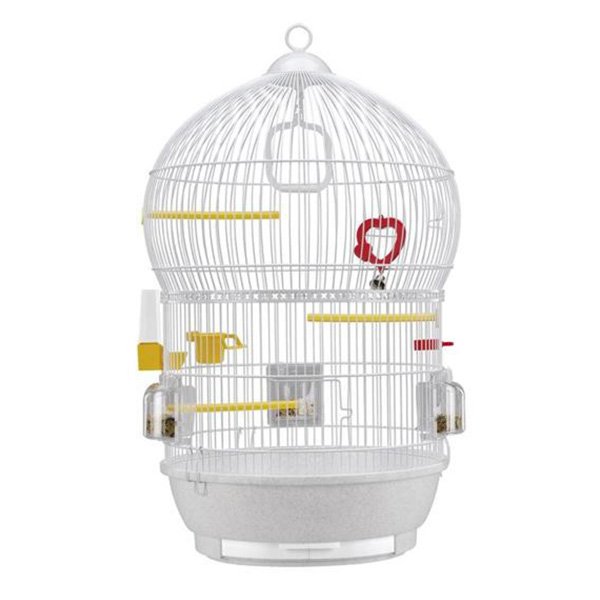 Ferplast Bali Beyaz Kuş Kafesi –  Kanarya & Muhabbet Kuşu İçin 43,5 × 68,5 cm - 2