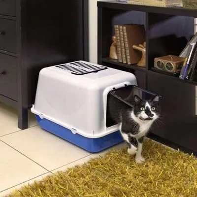 Ferplast Clear Cat 20 Kapalı Kedi Tuvaleti 50*37*35 CM - 3