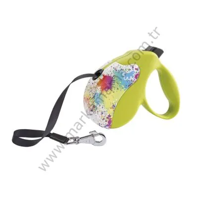 FerPlast Dekor Spots Otomatik Köpek Gezdirme Tasması 12 KG - 1