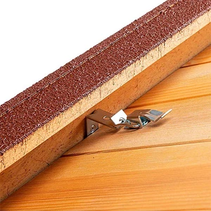 Ferplast Domus Ahşap Köpek Kulübesi Medium – 50x65x55 cm İç Ölçüler - Orta Boy Köpekler İçin Dayanıklı ve Yalıtımlı Kulübe - 6