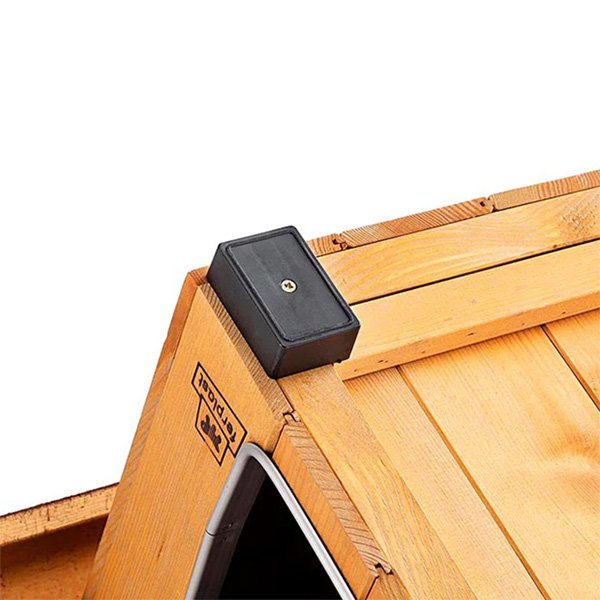 Ferplast Domus Canile Small Ahşap Köpek Kulübesi – 60,5×73,5×54,5 cm İç Ölçüler - Küçük / Orta Irklar - 10