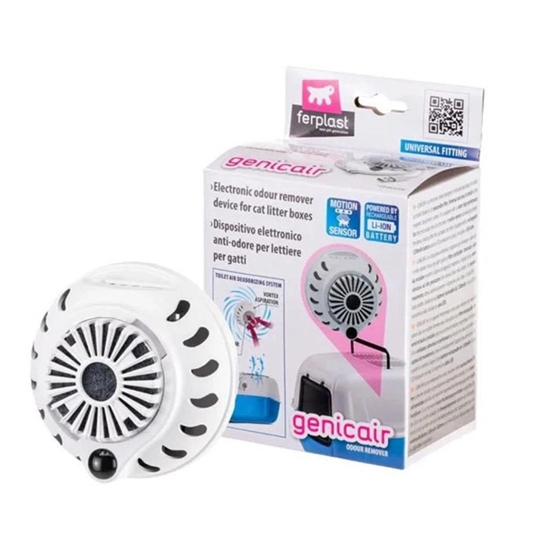 Ferplast Geniceair Otomatik Koku Giderici - Sessiz Fanlı, Hareket Sensörlü, Feline Breeze Teknolojili Elektronik Kedi Tuvalet Koku Nötralizatörü - 2