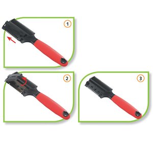 Ferplast Gro 5991 Jiletli Tüy Kısaltma Tarağı – Uzun Tüylü Köpekler İçin Derinlemesine Tüy Bakımı