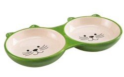 Ferplast Izar Bowl İkili Seramik Mama Kabı