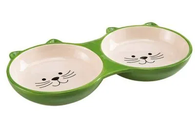 Ferplast Izar Bowl İkili Seramik Mama Kabı - 1