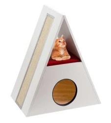 Ferplast Merlin Üçgen Kedi Tırmalama Yatağı 62x38,5x72 cm