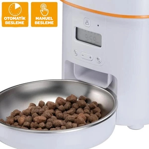 Ferplast Risto Pet Otomatik Mama Kabı – 14,5×31×31 cm – 4 L Kapasiteli – Kuru Mama İçin Uygun - 2