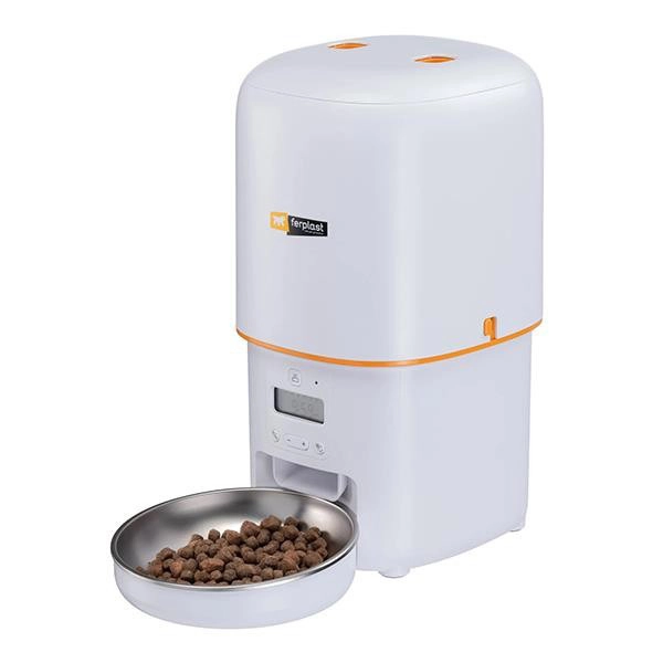 Ferplast Risto Pet Otomatik Mama Kabı – 14,5×31×31 cm – 4 L Kapasiteli – Kuru Mama İçin Uygun - 1