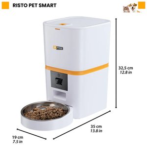 Ferplast Risto Pet Smart Akıllı Otomatik Mama Kabı – 6 L -  Wi‑Fi, HD Kamera ve Mobil Uygulama Destekli