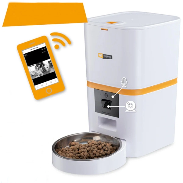 Ferplast Risto Pet Smart Akıllı Otomatik Mama Kabı – 6 L -  Wi‑Fi, HD Kamera ve Mobil Uygulama Destekli - 8