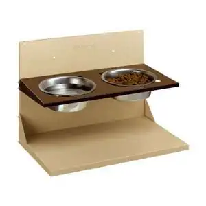 Ferplast Sehpalı Köpek Çelik Mama Ve Su Kabı Seti 2x4,5 litre