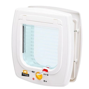 Ferplast Swing 7 Manyetik Sistemli Kedi Kapısı 13,5×13,7 cm Beyaz - 1
