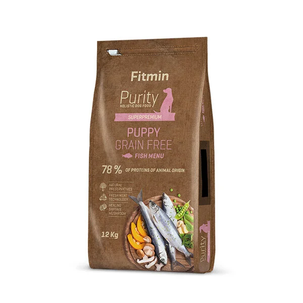 Fitmin Dog Purity GF Tahılsız Balıklı Yavru Köpek Maması 12 kg - 1