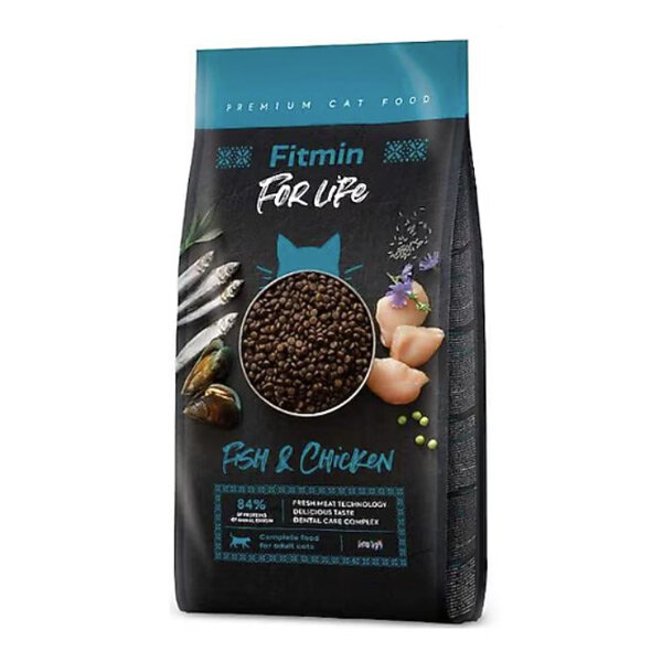 Fitmin For Life Adult Somonlu ve Tavuklu Yetişkin Kedi Maması 1,8 Kg - 1