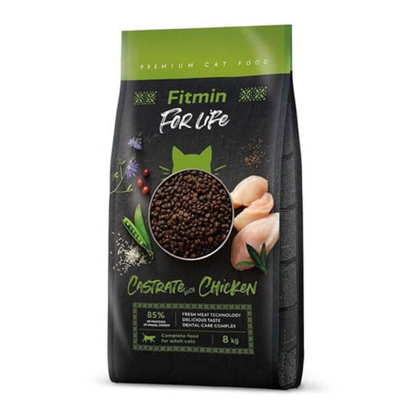 Fitmin For Life Castrate Tavuklu Kısırlaştırılmış Kedi Maması 1,8 Kg - 1