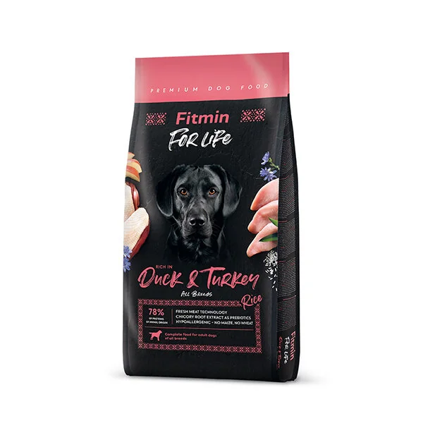 Fitmin For Life Duck & Turkey Ördekli ve Hindili Köpek Maması 12 kg - 1
