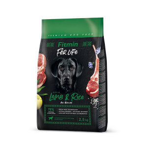 Fitmin For Life Lamb & Rice Kuzulu ve Pirinçli Köpek Maması 2.5 kg