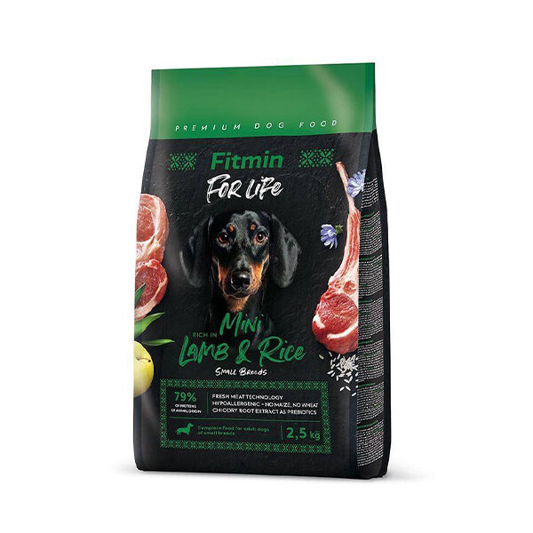 Fitmin For Life Lamb & Rice Mini Küçük Irk Kuzulu ve Pirinçli Köpek Maması 2.5 kg - 1