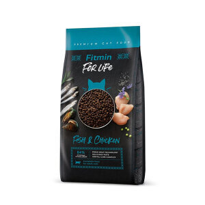 Fitmin For Life Tavuklu ve Balıklı Yetişkin Kedi Maması 8 kg