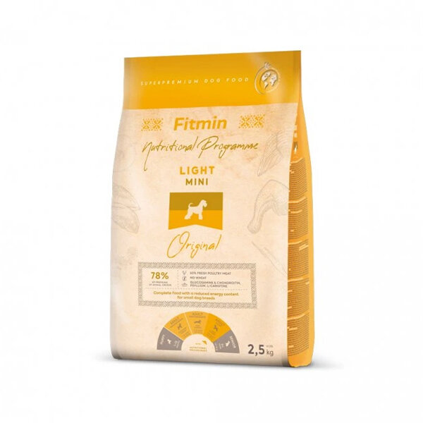 Fitmin Mini Light Düşük Tahıllı Köpek Maması 2.5 kg - 1