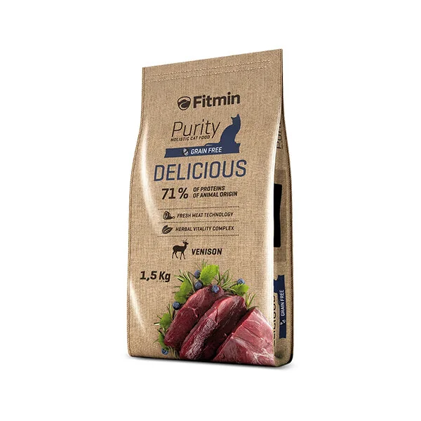 Fitmin Purity Delicious Taze Av Etli Yetişkin Kedi Maması 1.5 kg - 1