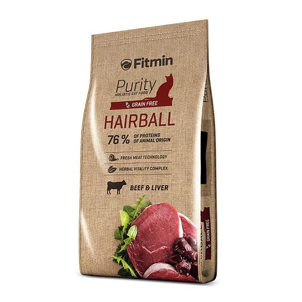 Fitmin Purity Hairball Taze Sığır Etli Yetişkin Kedi Maması 10 Kg - 1