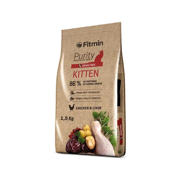 Fitmin Purity Kitten Taze Tavuklu Yavru Kedi Maması 1.5 kg - 1