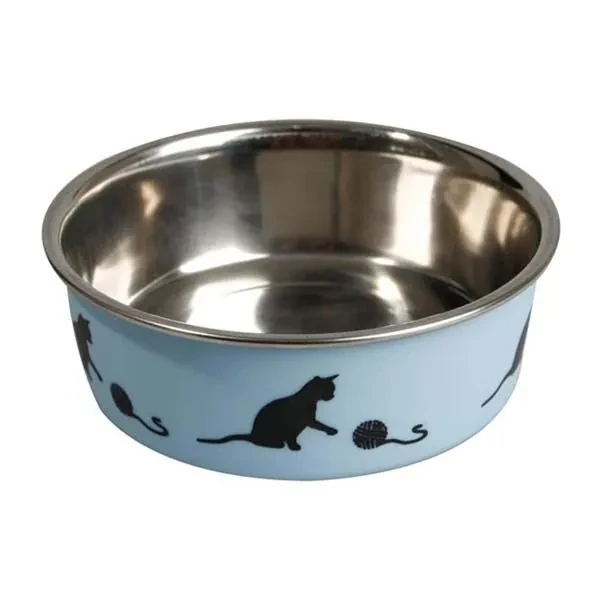 Flamingo Bella Kedi Mama Kabı Mavi 11 cm - 2