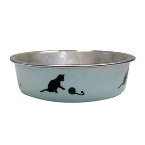 Flamingo Bella Kedi Mama Kabı Mavi 11 cm - 3