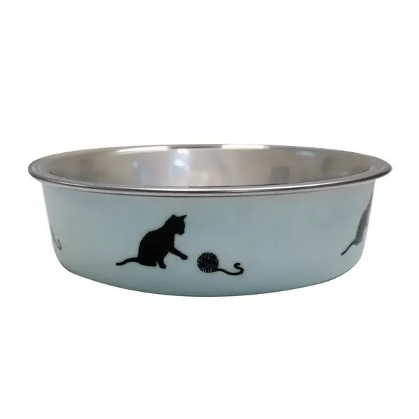 Flamingo Bella Kedi Mama Kabı Mavi 11 cm - 3