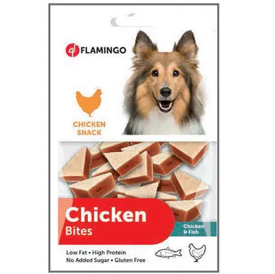 Flamingo Chicken Bites Tavuklu ve Balıklı Köpek Ödülü 85 GR - 1