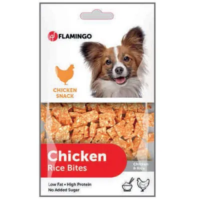 Flamingo Chicken Rice Bites Tavuk Etli Köpek Ödülü 85 Gr - 1