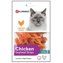 Flamingo Chicken Seafood Tavuk ve Balık Etli Snack Kedi Ödülü 85 Gr - 2
