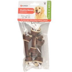 Flamingo Duetto Bones Kuzu Etli Burgu Köpek Ödülü 3lü Paket-12 Cm