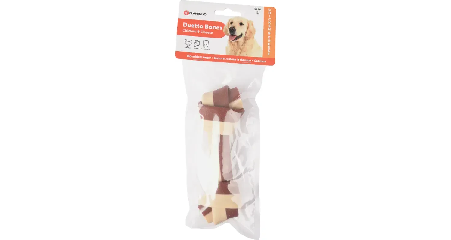 Flamingo Duetto Tavuk ve Peynir Köpek Ödülü L