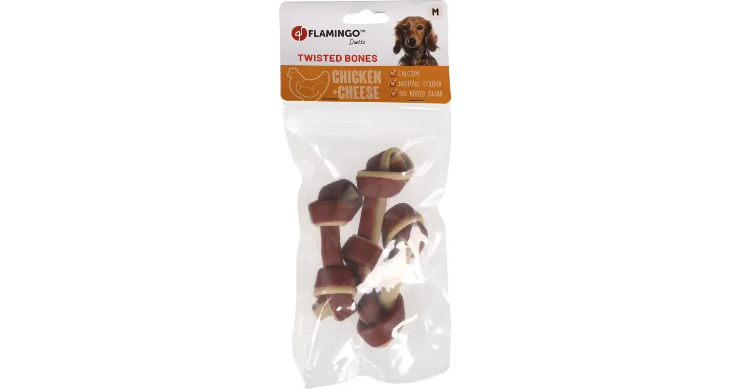 Flamingo Duetto Tavuklu ve Peynirli Köpek Ödülü M 3 Adet