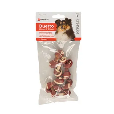 Flamingo Duetto Tavuk ve Peynirli Köpek Ödülü 6 Parça 6 Cm - 1