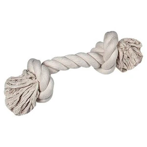 Flamingo İki Düğümlü İp Köpek Oyuncağı XL Bej 40 cm