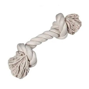 Flamingo İki Düğümlü İp Köpek Oyuncağı XXL Bej 45 cm - 2