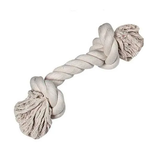 Flamingo İki Düğümlü İp Köpek Oyuncağı XXL Bej 45 cm - 2