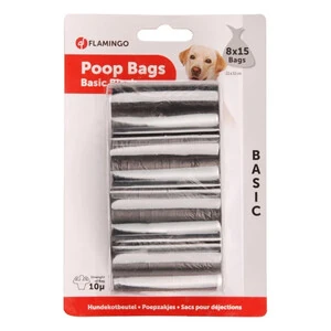 Flamingo Köpek Tuvalet Poşeti 8x15 Adet Siyah