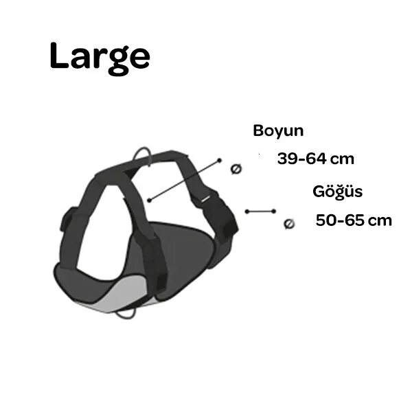 Flamingo Milou Köpek Göğüs Tasması L (50-65 cm) Yeşil - 4