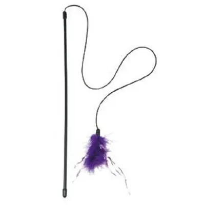 Flamingo Mor Tüylü Kedi Oltası - 1