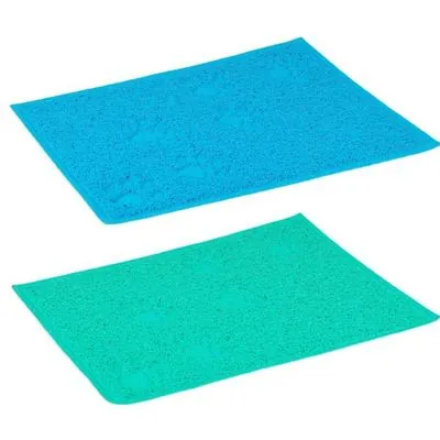 Flamingo Pati Desenli Dikdörtgen Paspas Yeşil-Mavi 40X30 Cm - 2